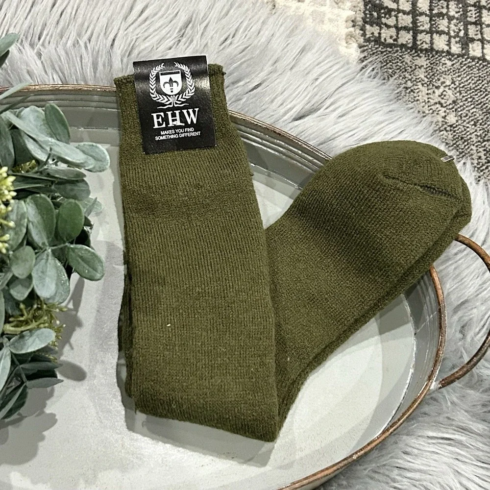 EHW Military Issued Deep Green Thick‎ Socks One Size